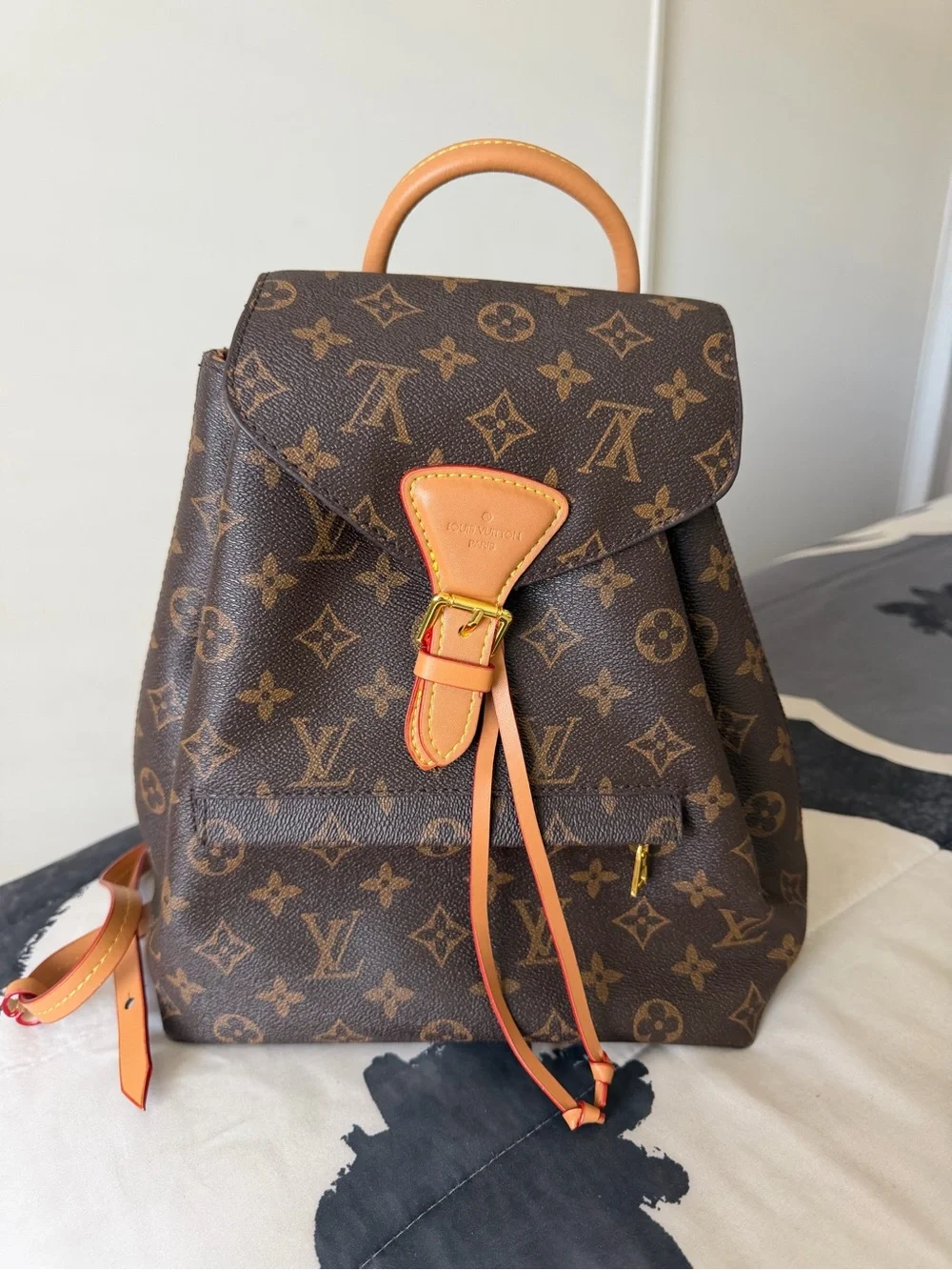 Louis Vuitton Monogram Backpack with Vachetta Trim